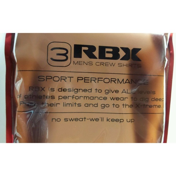 RBX Men's Crew neck T Shirts 3 Pack Medium White - Picture 6 of 7